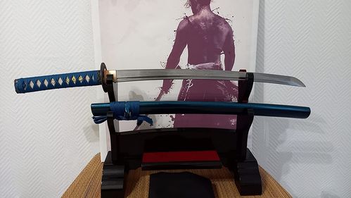 Handgeschmiedetes-Gefaltetes Samurai Schwert Wakizashi Tiger