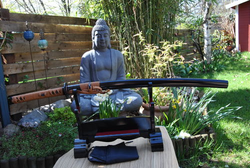 Handgeschmiedetes-Gefaltetes Damaszener Katana Samurai Schwert
