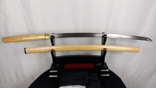 Handgeschmiedetes-Gefaltetes Damaszener Samurai Schwert Shirasaya